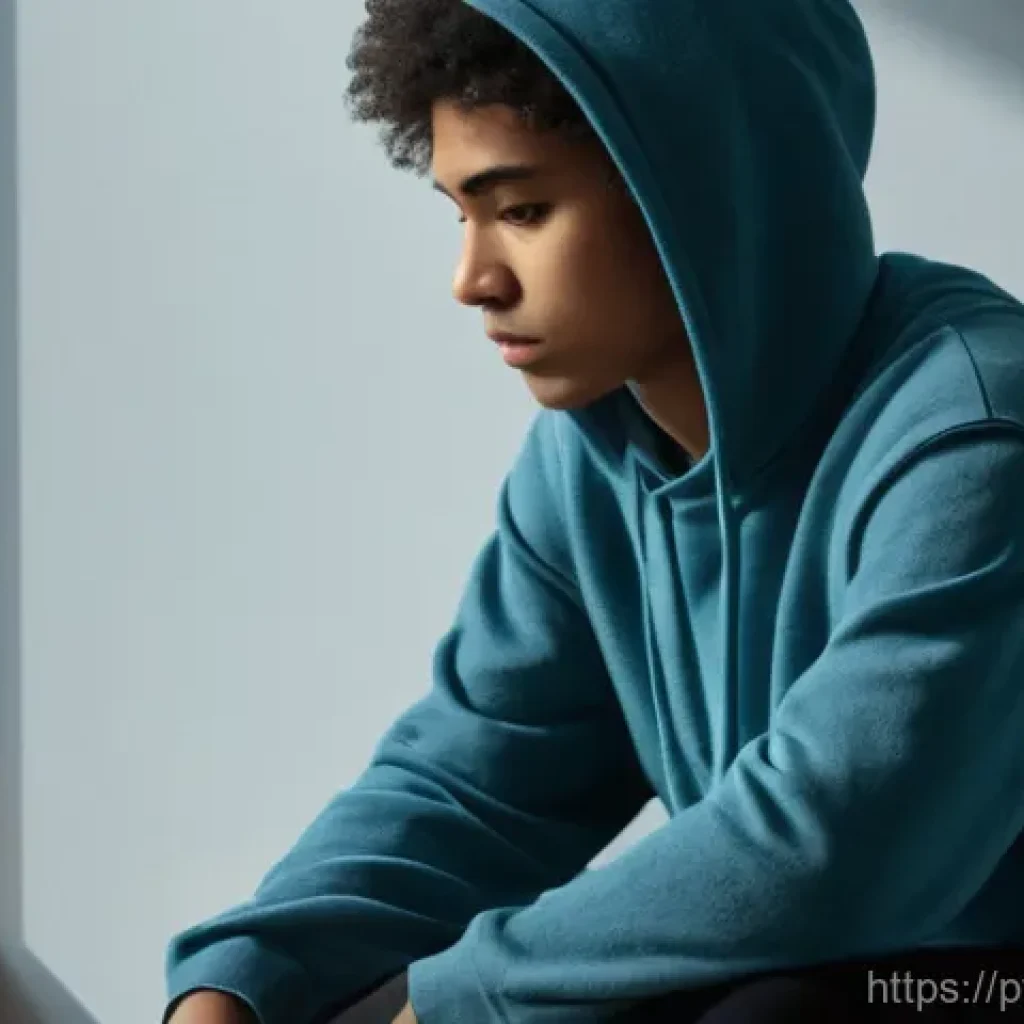 내면 대화와 행동 변화의 연관성 - **Prompt:** A young adult, gender-neutral, sitting alone in a dimly lit, cozy room. Their posture is...